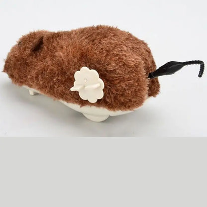 1Pc Funny Lifelike Plush Mouse Running Rat Toy for Cats Dogs Tail Mouse Pets Kids Random Color