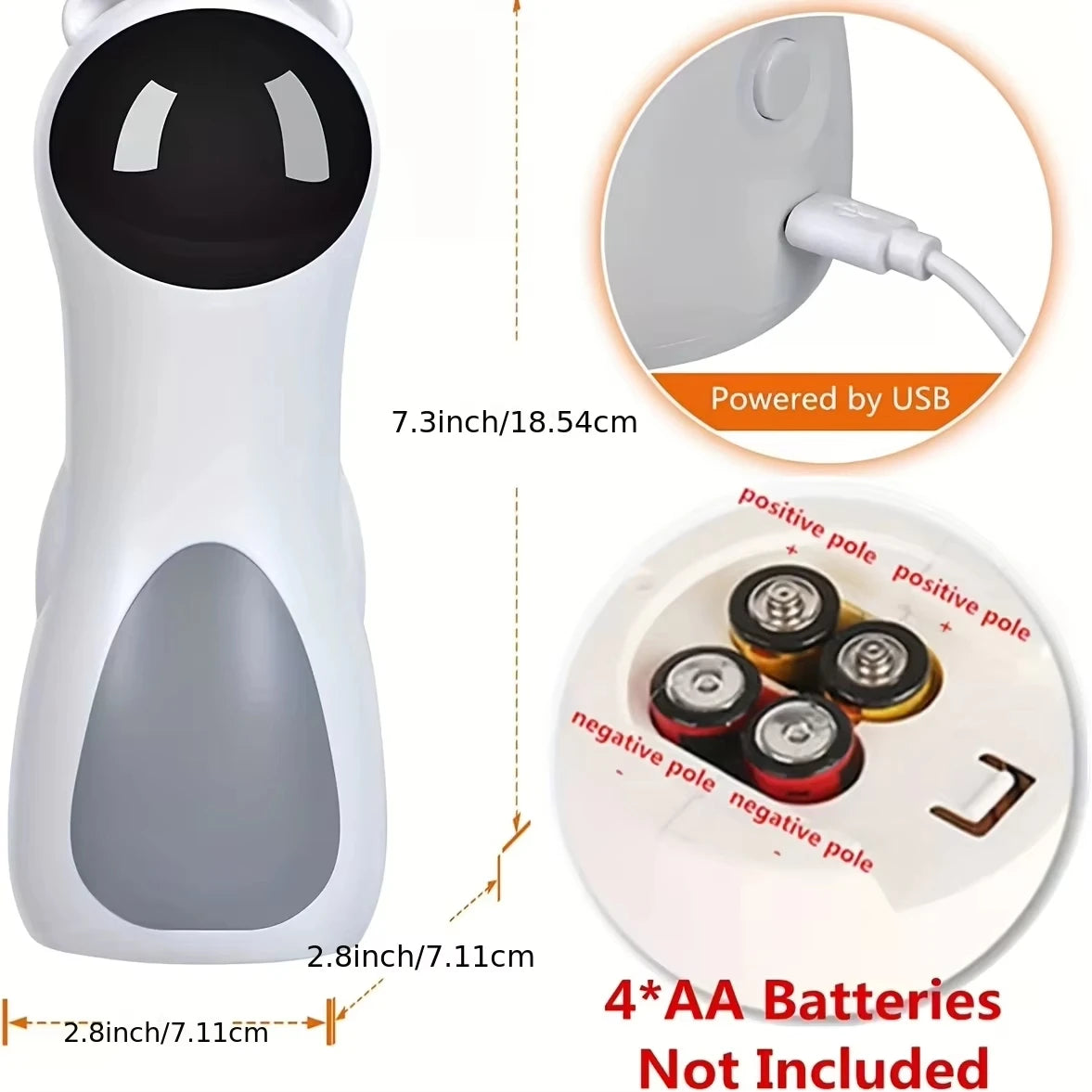 Automatic Cat Laser Toy Teaser LED Interactive Kitten Training Entertaining Adjustable Multi Angle USB Rechargeable