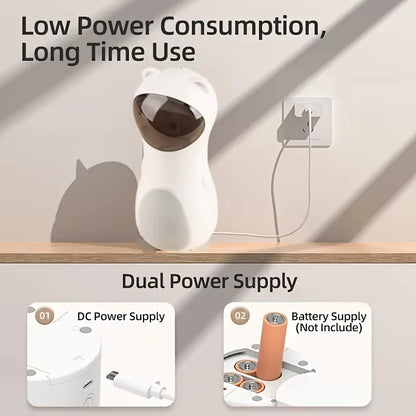 Automatic Cat Laser Toy Teaser LED Interactive Kitten Training Entertaining Adjustable Multi Angle USB Rechargeable